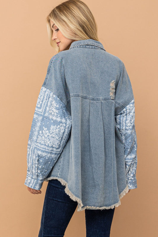 Quilted Denim Jacket