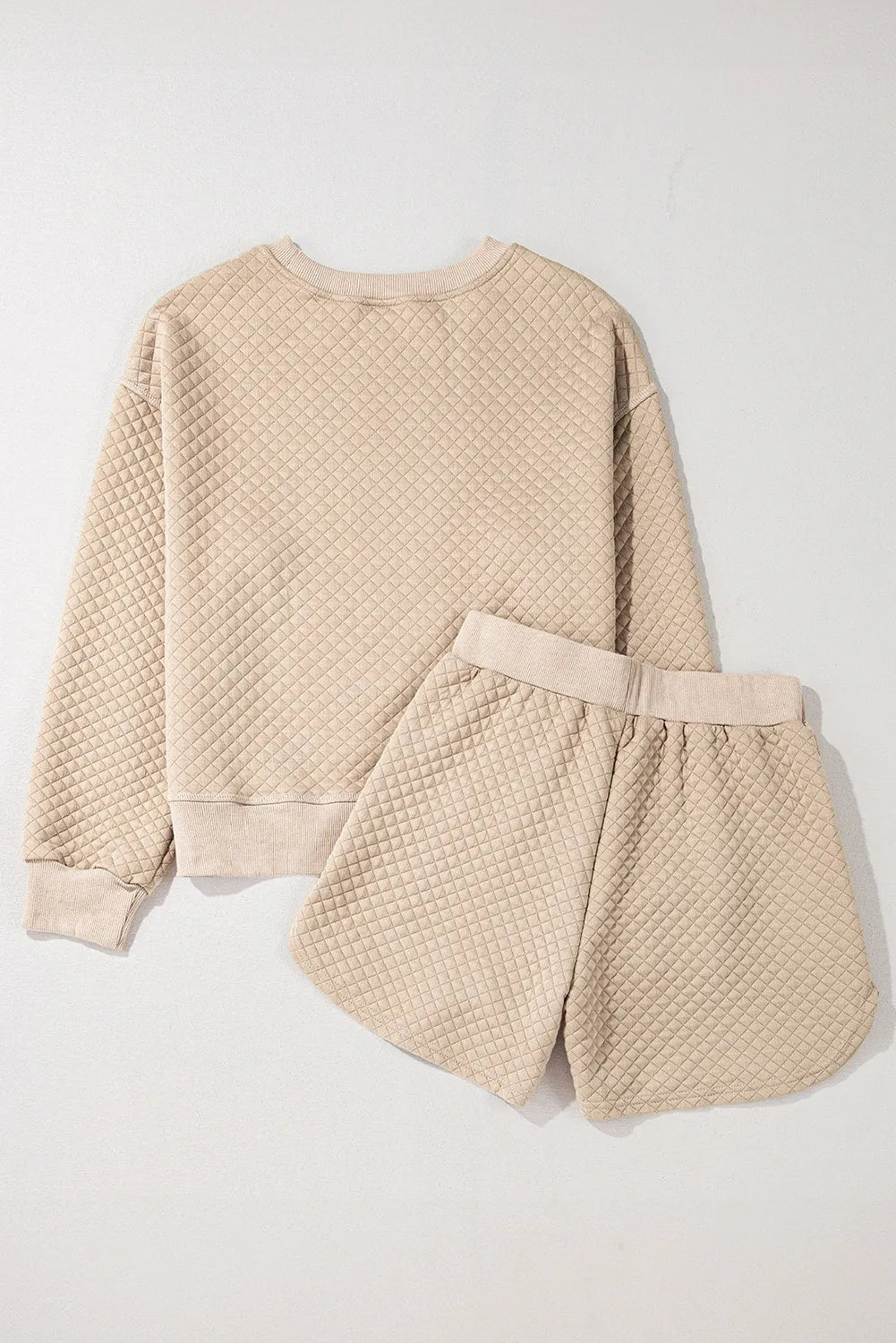 Quilted Sweatshirt and Short Set